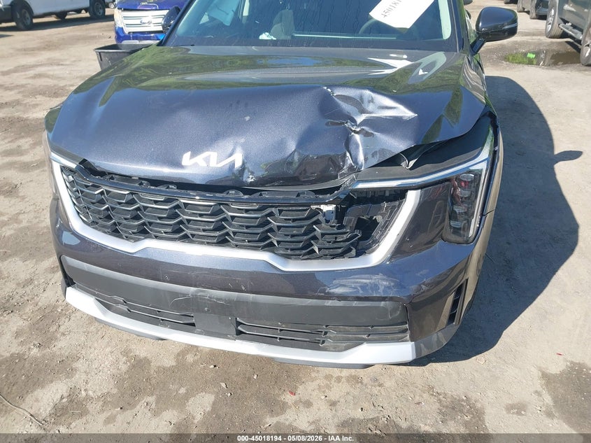 2025 Kia Sorento VIN 5XYRG4JC8SG404471 IAAI salvage auction — FRONT END, Salvage - Greater Than 75% (Maryland), sold $10,650 on 2026-07-14 (photo 6)