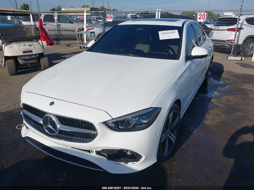 2025 Mercedes-benz C-klasse VIN W1KAF4HB1SR255244 IAAI salvage auction — RIGHT FRONT, Salvage (California), sold $21,100 on 2026-07-15 (photo 2)
