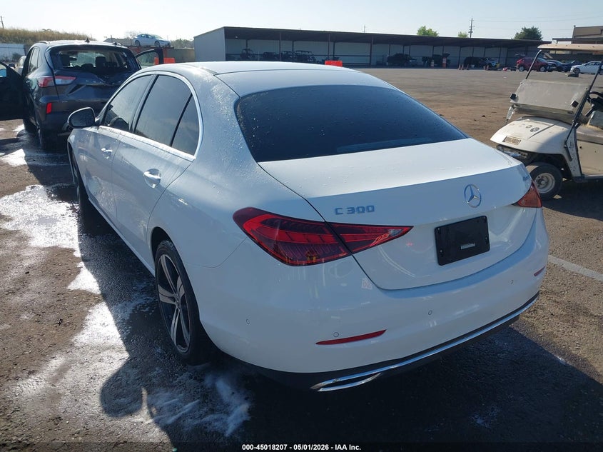 2025 Mercedes-benz C-klasse VIN W1KAF4HB1SR255244 IAAI salvage auction — RIGHT FRONT, Salvage (California), sold $21,100 on 2026-07-15 (photo 3)