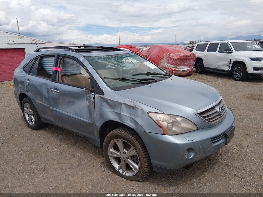 2008 Lexus Rx 400h VIN JTJGW31U382008168 IAAI salvage auction — ALL OVER, Salvage (California), sold $25 on 2026-07-22 (photo 1)
