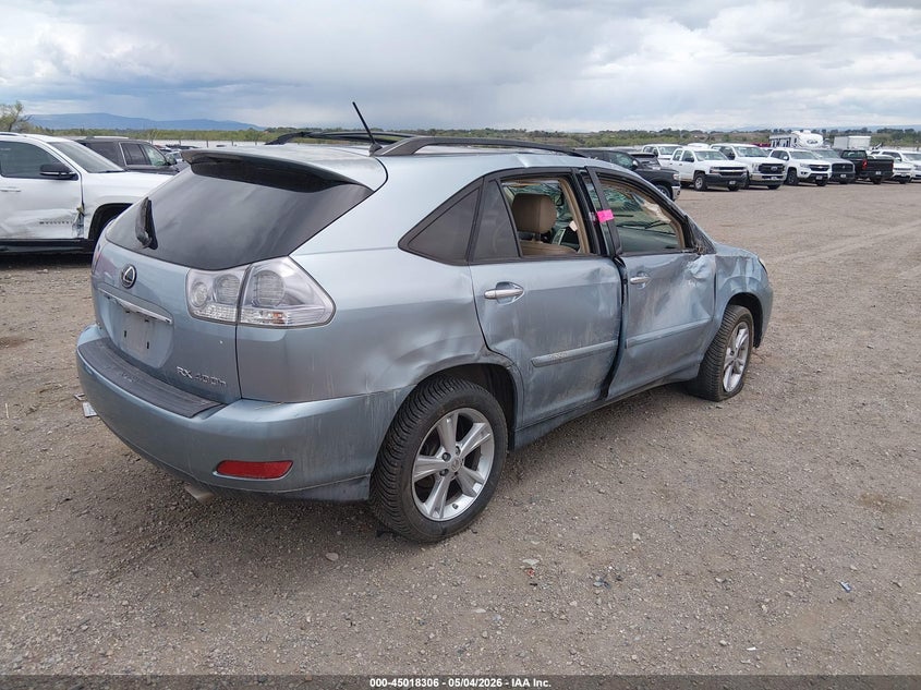 2008 Lexus Rx 400h VIN JTJGW31U382008168 IAAI salvage auction — ALL OVER, Salvage (California), sold $225 on 2026-07-29 (photo 4)