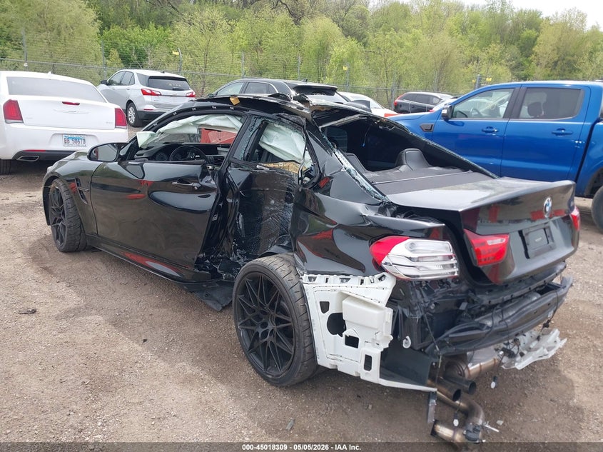 2017 BMW M4 VIN WBS3R9C31HA014064 IAAI salvage auction — LEFT & RIGHT, Salvage (Illinois), sold $10,250 on 2026-07-15 (photo 3)