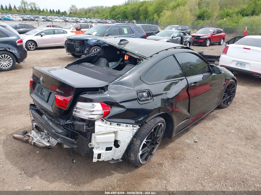 2017 BMW M4 VIN WBS3R9C31HA014064 IAAI salvage auction — LEFT & RIGHT, Salvage (Illinois), sold $10,250 on 2026-07-15 (photo 4)