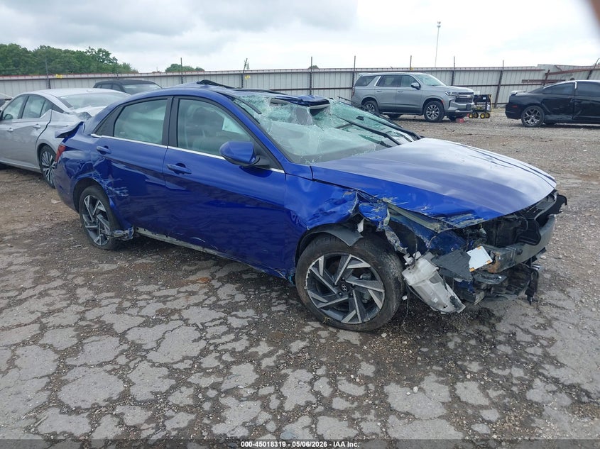 2025 Hyundai Elantra VIN KMHLN4DJ4SU122148 IAAI salvage auction — ROLLOVER, Salvage (Arkansas), sold $1,200 on 2026-08-02 (photo 1)
