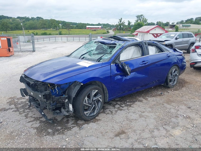 2025 Hyundai Elantra VIN KMHLN4DJ4SU122148 IAAI salvage auction — ROLLOVER, Salvage (Arkansas), sold $1,200 on 2026-08-02 (photo 2)