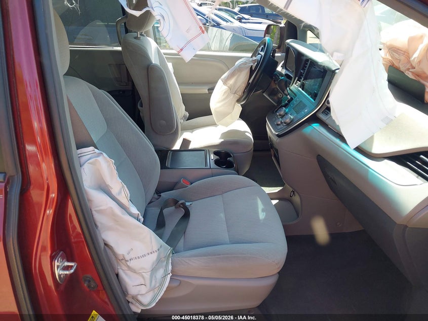 2015 Toyota Sienna VIN 5TDKK3DC9FS648662 IAAI salvage auction — FRONT END, Salvage - Greater Than 75% (Maryland), sold $1,500 on 2026-07-22 (photo 5)