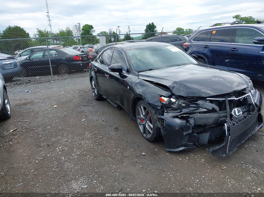 2016 Lexus Is VIN JTHCM1D27G5005582 IAAI salvage auction — FRONT END, Salvage (Virginia), sold $2,400 on 2026-07-21 (photo 1)