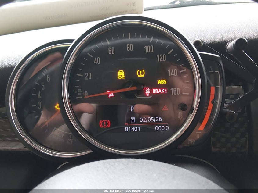 2019 Mini Hard top VIN WMWXP7C5XK2A50552 IAAI salvage auction — FRONT END, Salvage (Texas), sold $725 on 2026-07-07 (photo 7)