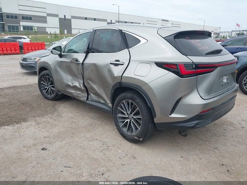 2022 Lexus Nx VIN 2T2ADCAZ3NC001062 IAAI salvage auction — SIDE, Original (Texas), sold $8,000 on 2026-07-09 (photo 3)