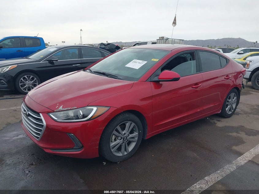 2017 Hyundai Elantra VIN KMHD84LF1HU300129 IAAI salvage auction — THEFT, Salvage (Arizona), sold $1,500 on 2026-07-28 (photo 2)