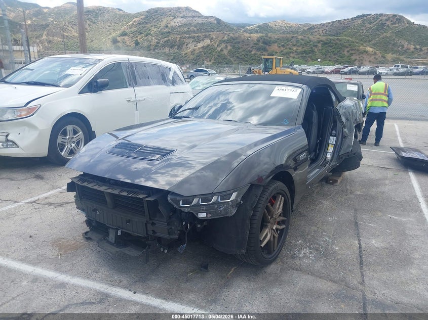 2024 Ford Mustang VIN 1FAGP8FF3R5103097 IAAI salvage auction — Side, Salvage (California), sold $15,400 on 2026-06-24 (photo 2)