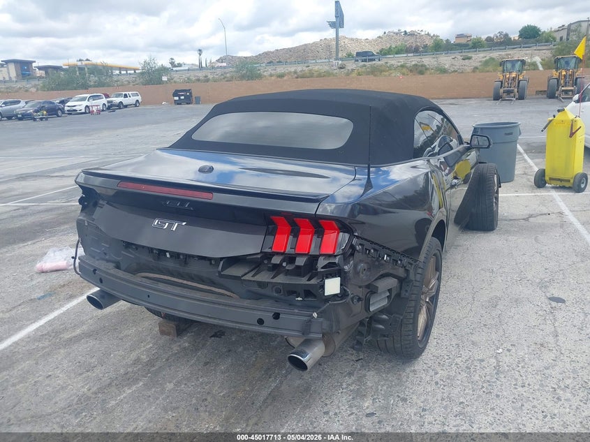 2024 Ford Mustang VIN 1FAGP8FF3R5103097 IAAI salvage auction — Side, Salvage (California), sold $15,400 on 2026-06-24 (photo 4)