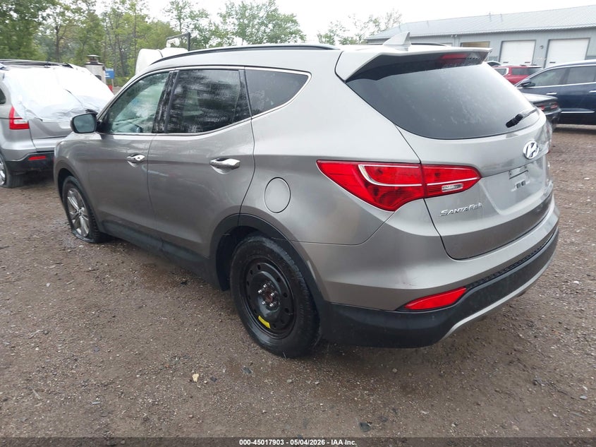 2014 Hyundai Santa fe VIN 5XYZU3LB9EG150099 IAAI salvage auction — LEFT SIDE, Clear (Indiana), sold $2,550 on 2026-07-22 (photo 3)