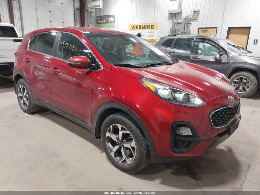 2020 Kia Sportage VIN KNDPMCAC9L7642774 IAAI salvage auction — LEFT SIDE, Salvage (North Dakota), sold $2,950 on 2026-07-30 (photo 1)