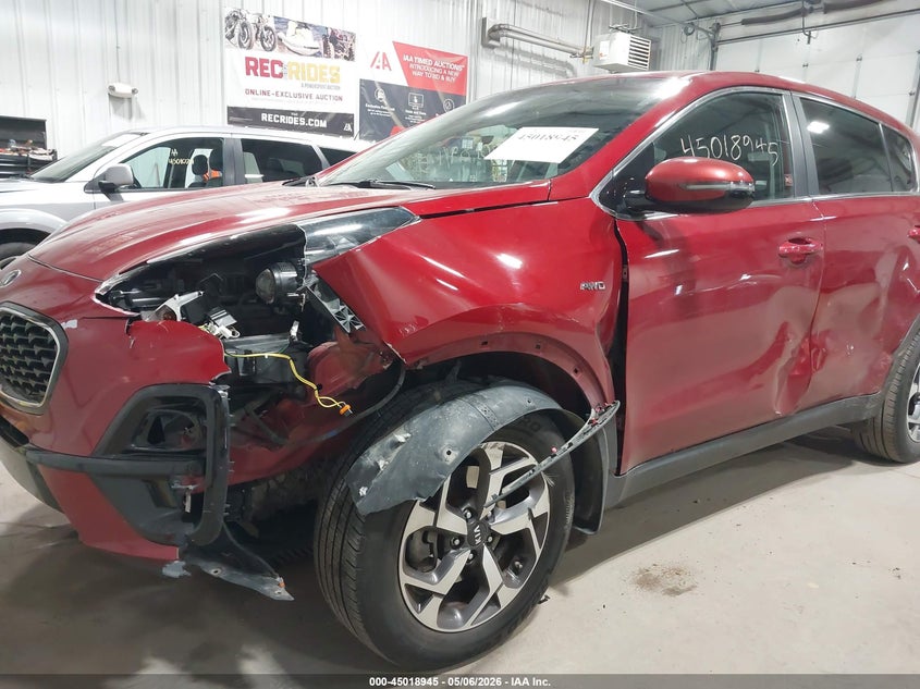 2020 Kia Sportage VIN KNDPMCAC9L7642774 IAAI salvage auction — LEFT SIDE, Salvage (North Dakota), sold $2,950 on 2026-07-30 (photo 6)