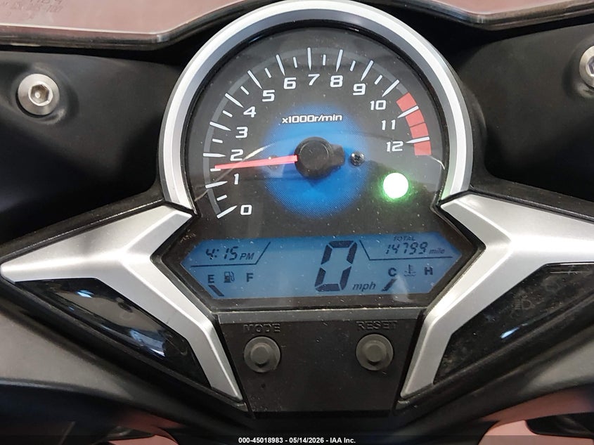 2012 Honda Cbr VIN MLHMC4100C5208401 IAAI salvage auction — NORMAL WEAR, Clear (Nevada), sold $50 on 2026-07-28 (photo 7)