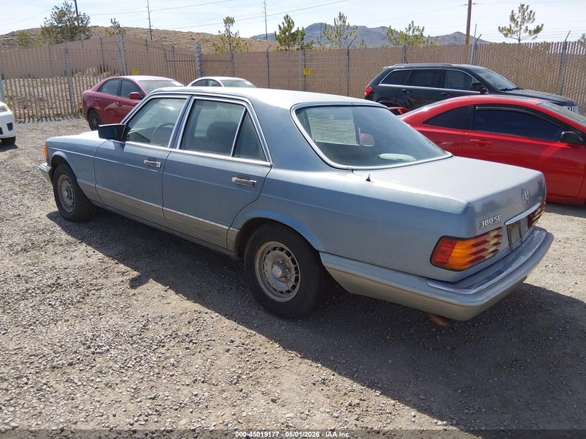 1985 Mercedes-benz 380 VIN WDBCA32D3FA191457 IAAI salvage auction — NORMAL WEAR, Clear - Dealer Only (California), sold $150 on 2026-07-24 (photo 3)