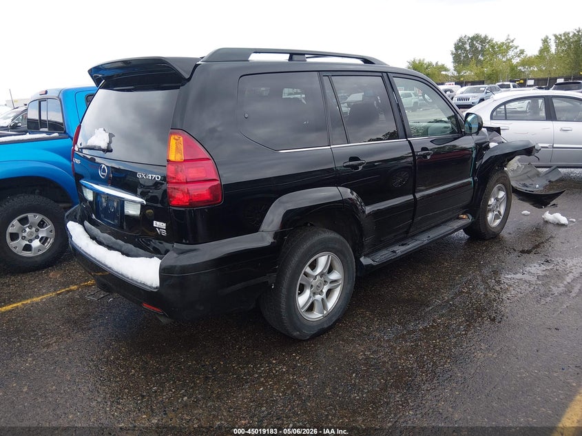 2007 Lexus Gx 470 VIN JTJBT20X870133914 IAAI salvage auction — RIGHT FRONT, Salvage (Colorado), sold $3,950 on 2026-07-14 (photo 4)