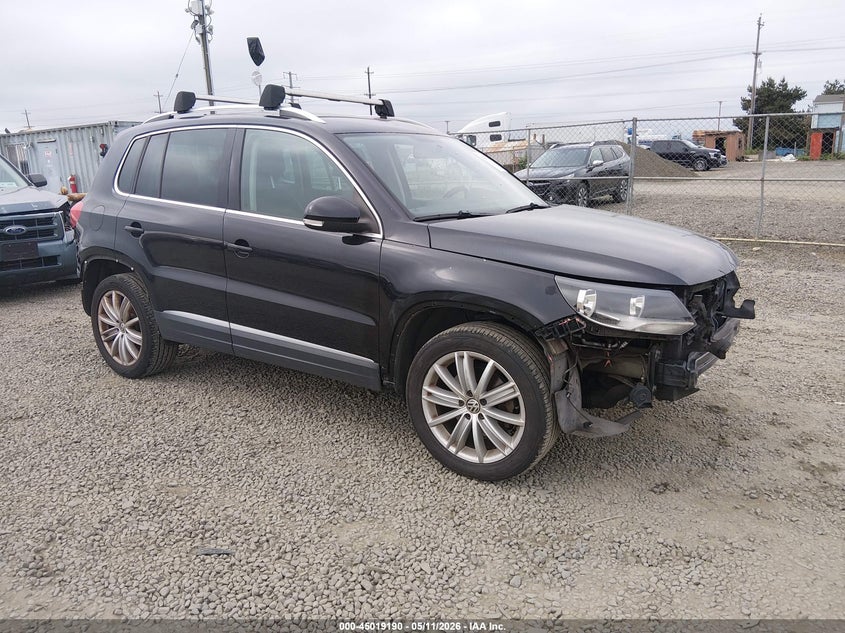 2012 Volkswagen Tiguan VIN WVGBV7AX7CW542188 IAAI salvage auction — FRONT & REAR, Salvage (Oregon), sold $1,000 on 2026-07-06 (photo 1)