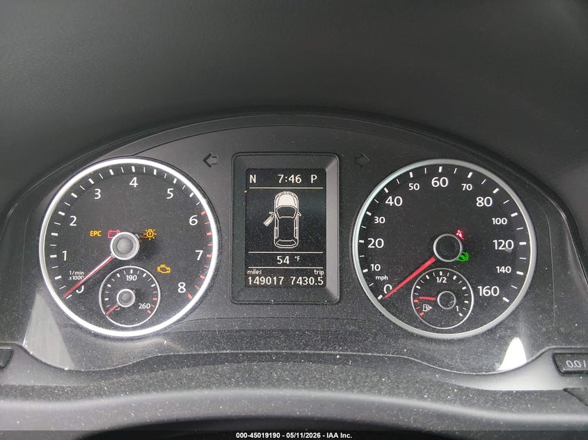 2012 Volkswagen Tiguan VIN WVGBV7AX7CW542188 IAAI salvage auction — FRONT & REAR, Salvage (Oregon), sold $1,000 on 2026-07-06 (photo 7)
