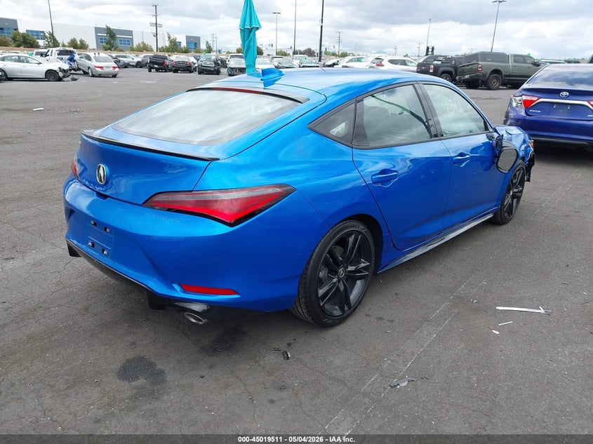 2026 Acura Integra VIN 19UDE4H32TA006701 IAAI salvage auction — RIGHT FRONT, Salvage Title, sold $13,400 on 2026-07-10 (photo 4)