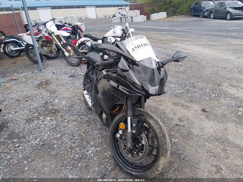 2026 Yamaha Yzf VIN JYARM60E5TA001309 IAAI salvage auction — SIDE, Salvage (Pennsylvania), sold $4,350 on 2026-07-07 (photo 1)