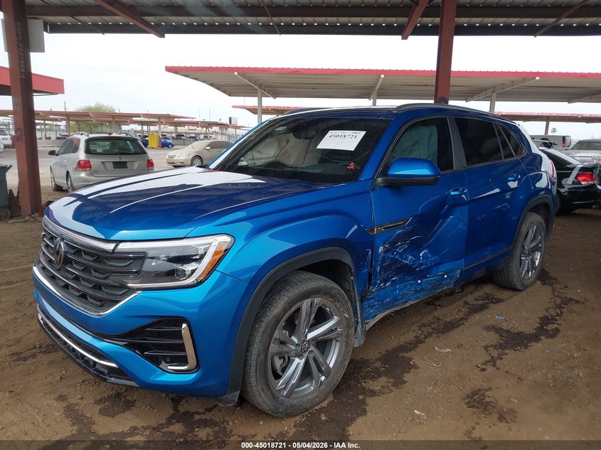 2024 Volkswagen Atlas cross sport VIN 1V2AE2CA3RC241454 IAAI salvage auction — SIDE, Salvage (Arizona), sold $12,900 on 2026-07-28 (photo 2)