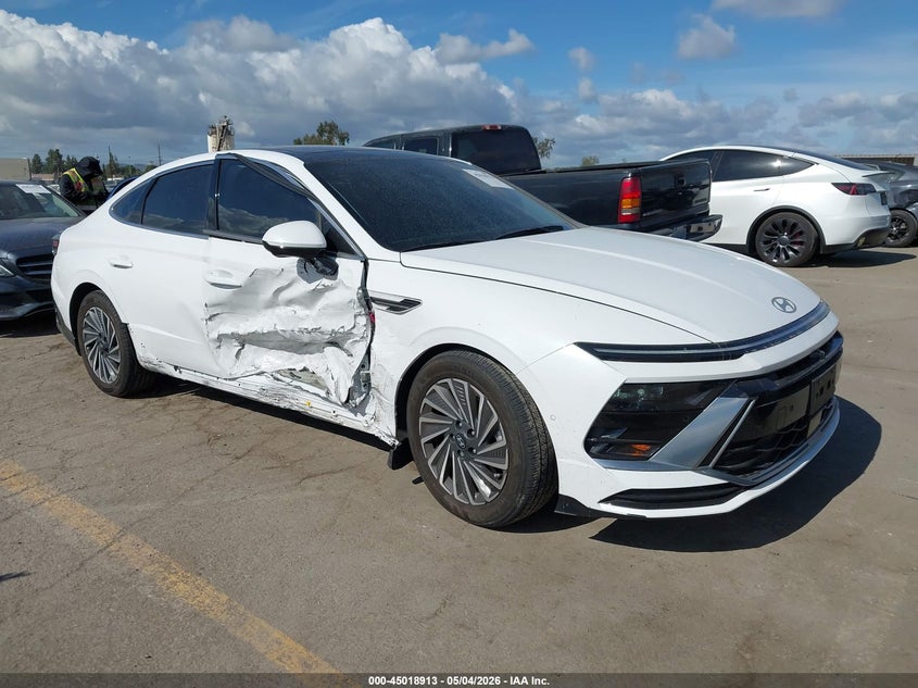 2024 Hyundai Sonata hybrid VIN KMHL54JJ6RA093624 IAAI salvage auction — SIDE, Salvage (California), sold $6,000 on 2026-07-22 (photo 1)