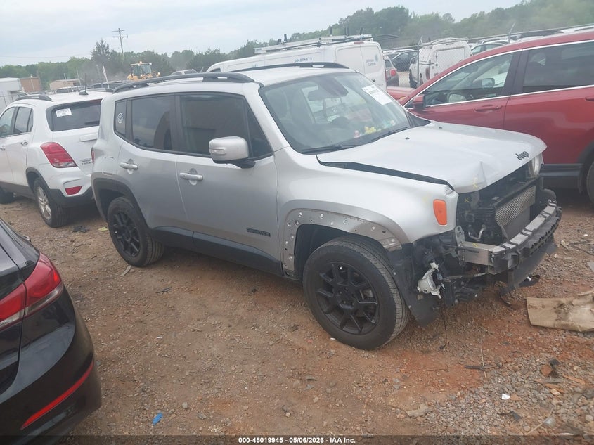 2019 Jeep Renegade VIN ZACNJBBBXKPK26697 IAAI salvage auction — FRONT END, Salvage (South Carolina), sold $2,050 on 2026-08-03 (photo 1)