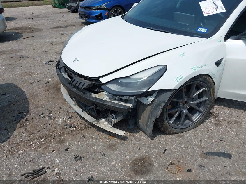 2022 Tesla Model 3 VIN 5YJ3E1EB4NF109908 IAAI salvage auction — FRONT END, Original (Texas), sold $9,200 on 2026-07-30 (photo 6)