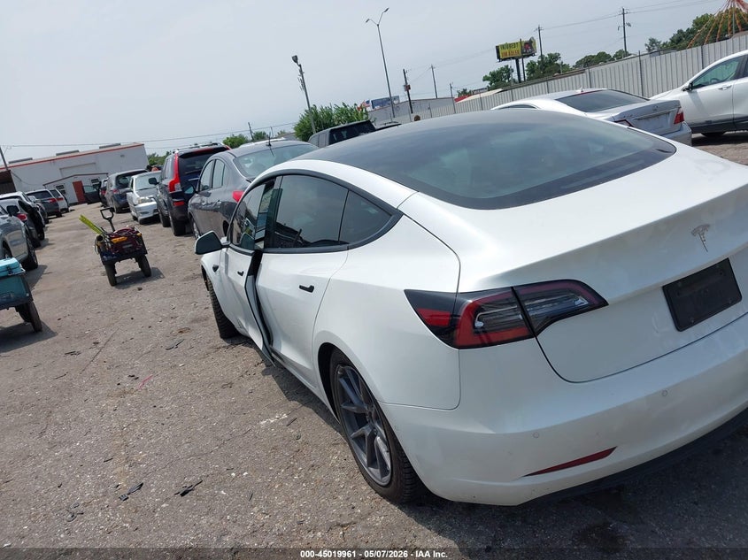 2022 Tesla Model 3 VIN 5YJ3E1EB4NF109908 IAAI salvage auction — FRONT END, Original (Texas), sold $9,200 on 2026-07-30 (photo 3)