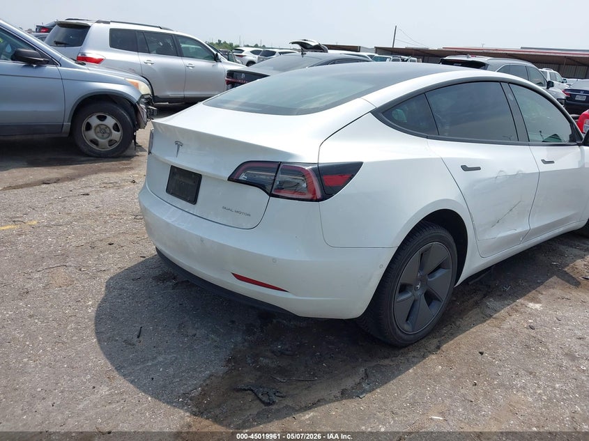 2022 Tesla Model 3 VIN 5YJ3E1EB4NF109908 IAAI salvage auction — FRONT END, Original (Texas), sold $9,200 on 2026-07-30 (photo 4)
