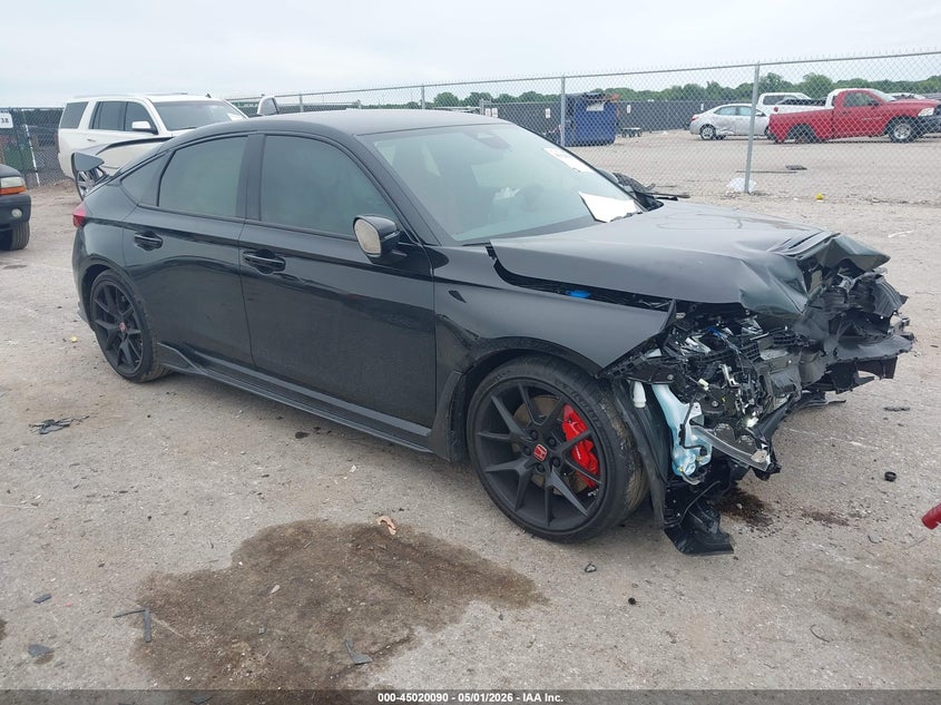 2025 Honda Civic VIN JHMFL5G42SX009248 IAAI salvage auction — FRONT END, Salvage (Texas), sold $13,100 on 2026-07-07 (photo 1)