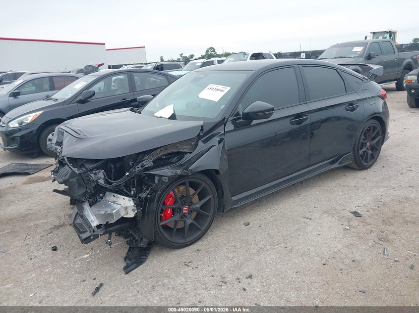 2025 Honda Civic VIN JHMFL5G42SX009248 IAAI salvage auction — FRONT END, Salvage (Texas), sold $13,100 on 2026-07-07 (photo 2)