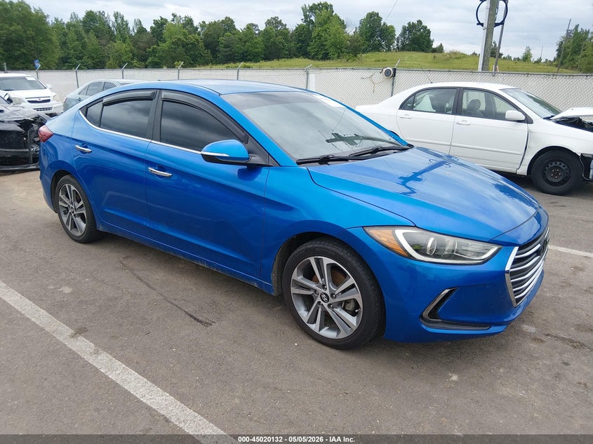 2017 Hyundai Elantra VIN KMHD84LF8HU074915 IAAI salvage auction — ROOF, Salvage (Mississippi), sold $450 on 2026-07-30 (photo 1)