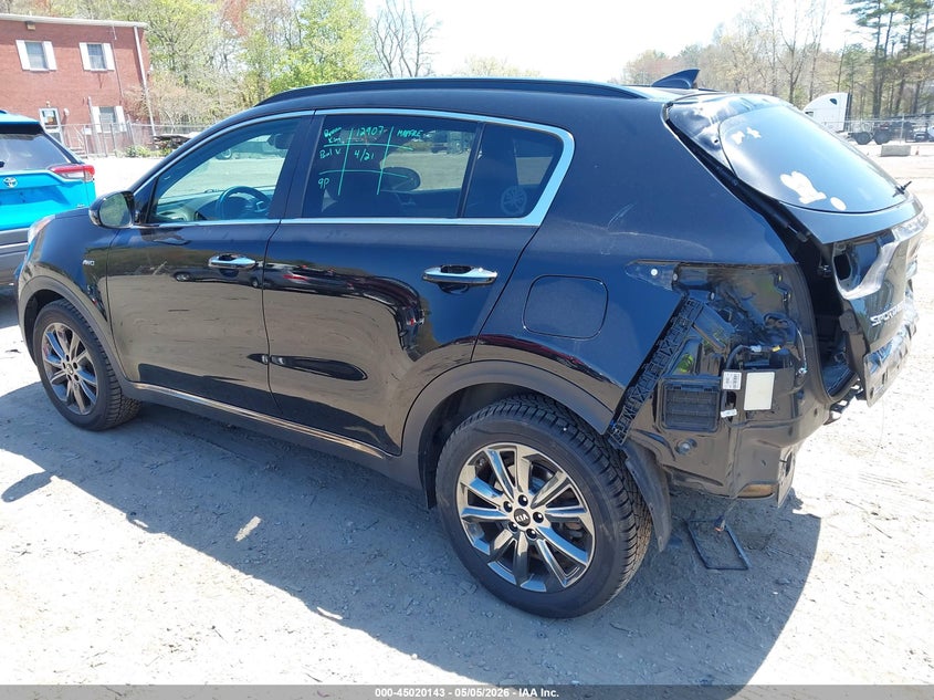 2020 Kia Sportage VIN KNDP6CAC8L7772944 IAAI salvage auction — REAR END, Salvage (Massachusetts), sold $5,000 on 2026-07-14 (photo 3)
