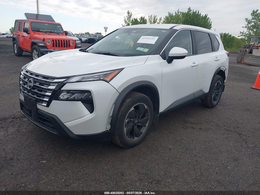 2025 Nissan Rogue VIN JN8BT3BB0SW151277 IAAI salvage auction — LEFT & RIGHT, Mv-907A (New York), sold $7,600 on 2026-07-21 (photo 2)