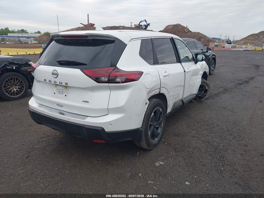2025 Nissan Rogue VIN JN8BT3BB0SW151277 IAAI salvage auction — LEFT & RIGHT, Mv-907A (New York), sold $7,600 on 2026-07-21 (photo 4)