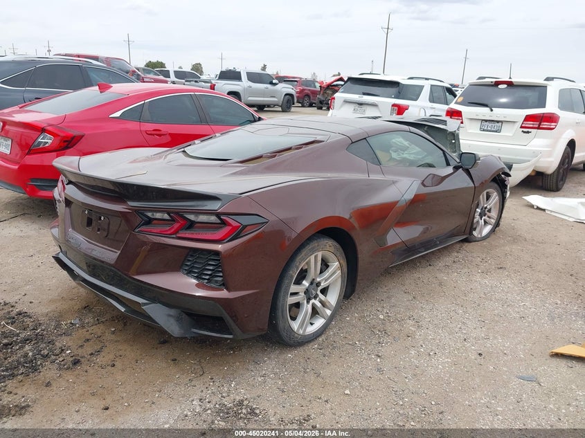 2022 Chevrolet Corvette VIN 1G1YC2D40N5108883 IAAI salvage auction — FRONT END, Salvage (Texas), sold $20,450 on 2026-07-20 (photo 4)