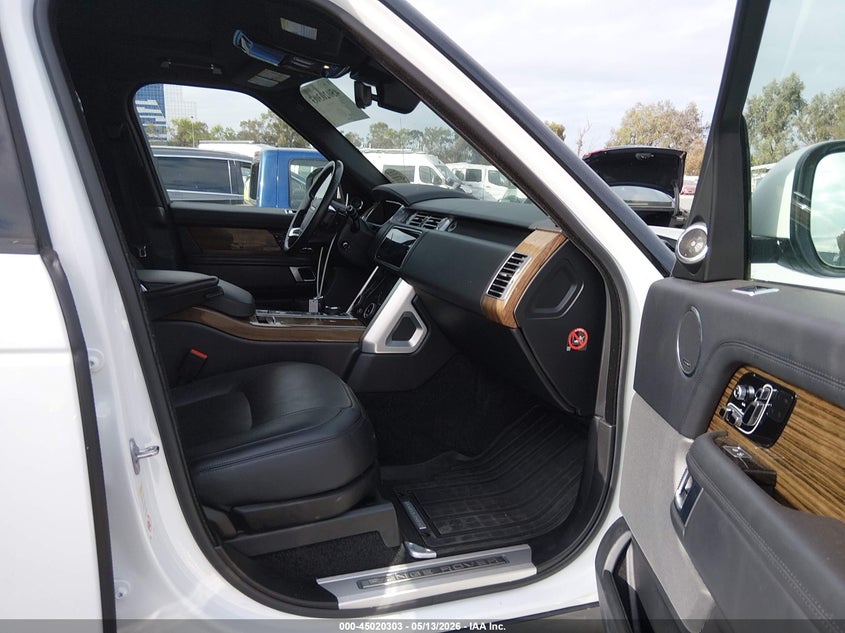 2018 Land rover RANGE ROVER VIN SALGS2SV3JA515690 IAAI salvage auction — FRONT END, Salvage (Arizona), sold $11,750 on 2026-07-09 (photo 5)