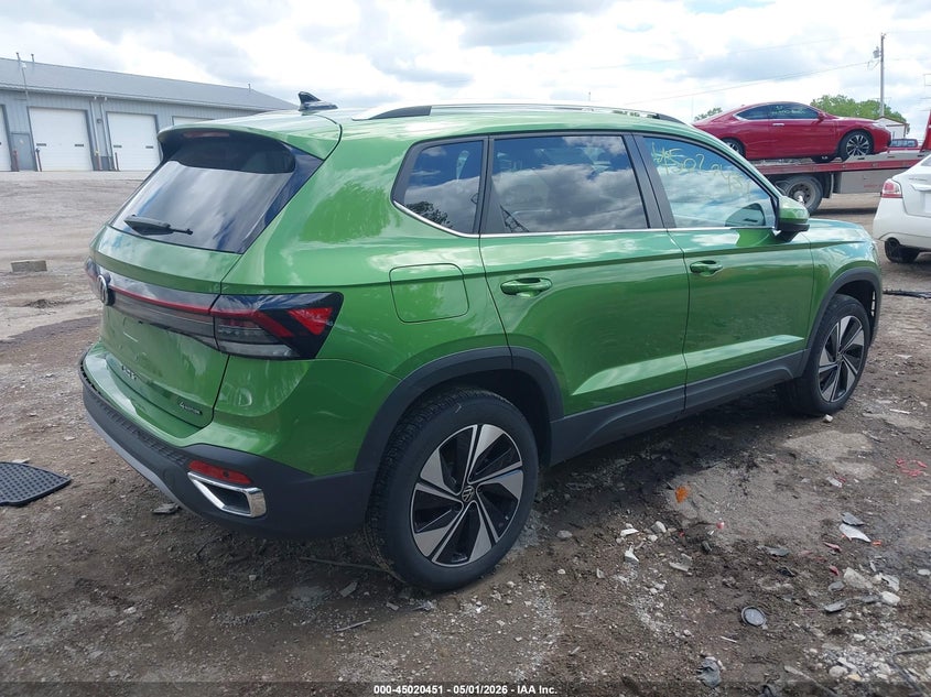 2025 Volkswagen Taos VIN 3VVVC7B20SM034543 IAAI salvage auction — FRONT & REAR, Salvage (Indiana), sold $10,000 on 2026-07-29 (photo 4)
