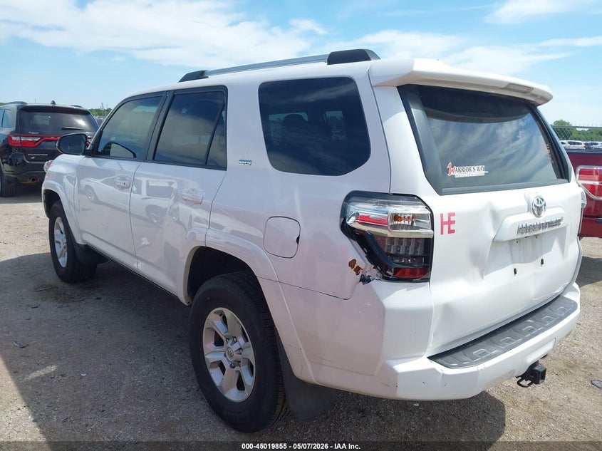 2019 Toyota 4runner VIN JTEBU5JR9K5664077 IAAI salvage auction — STORM DAMAGE, Original (Texas), sold $15,000 on 2026-07-14 (photo 3)