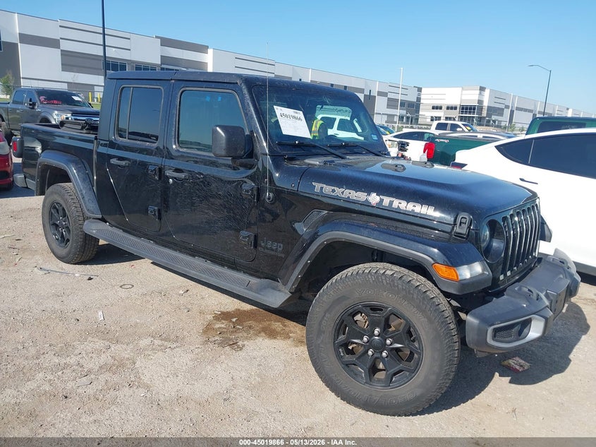 2021 Jeep Gladiator VIN 1C6HJTAG8ML618241 IAAI salvage auction — WATER/FLOOD, Salvage (Texas), sold $8,600 on 2026-07-28 (photo 1)