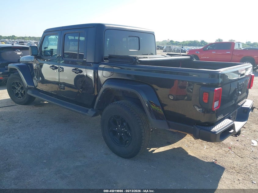 2021 Jeep Gladiator VIN 1C6HJTAG8ML618241 IAAI salvage auction — WATER/FLOOD, Salvage (Texas), sold $8,600 on 2026-07-28 (photo 3)