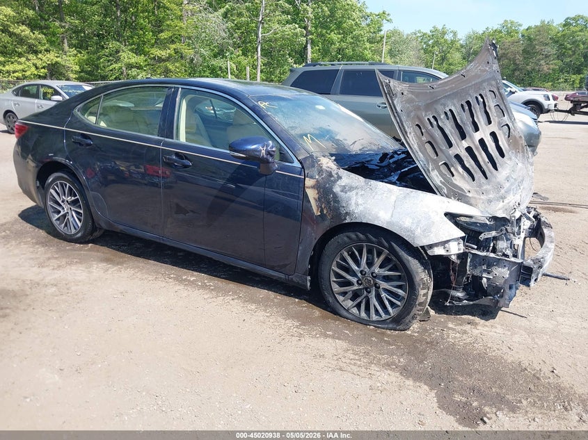 2016 Lexus ES VIN JTHBK1GG8G2227428 IAAI salvage auction — ENGINE BURN, Non-Repairable (Maryland), sold $700 on 2026-07-08 (photo 1)