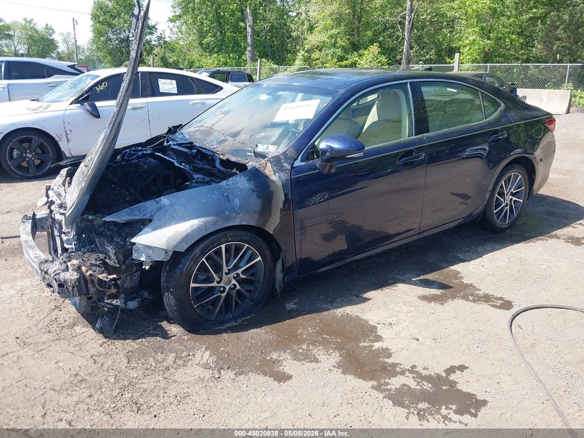 2016 Lexus ES VIN JTHBK1GG8G2227428 IAAI salvage auction — ENGINE BURN, Non-Repairable (Maryland), sold $700 on 2026-07-08 (photo 2)
