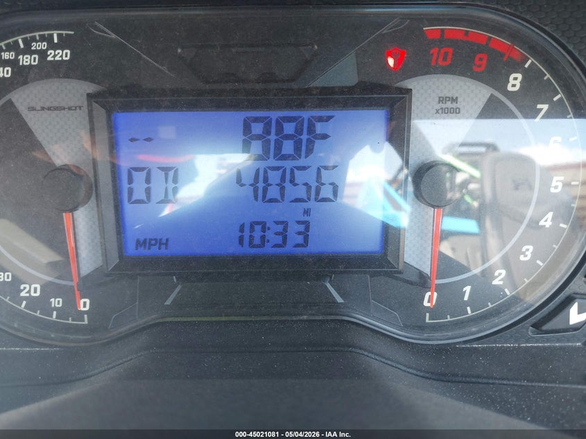 2020 Polaris Slingshot VIN 57XAARHB7L8138014 IAAI salvage auction — FRONT END, Salvage (Texas), sold $6,100 on 2026-07-08 (photo 7)