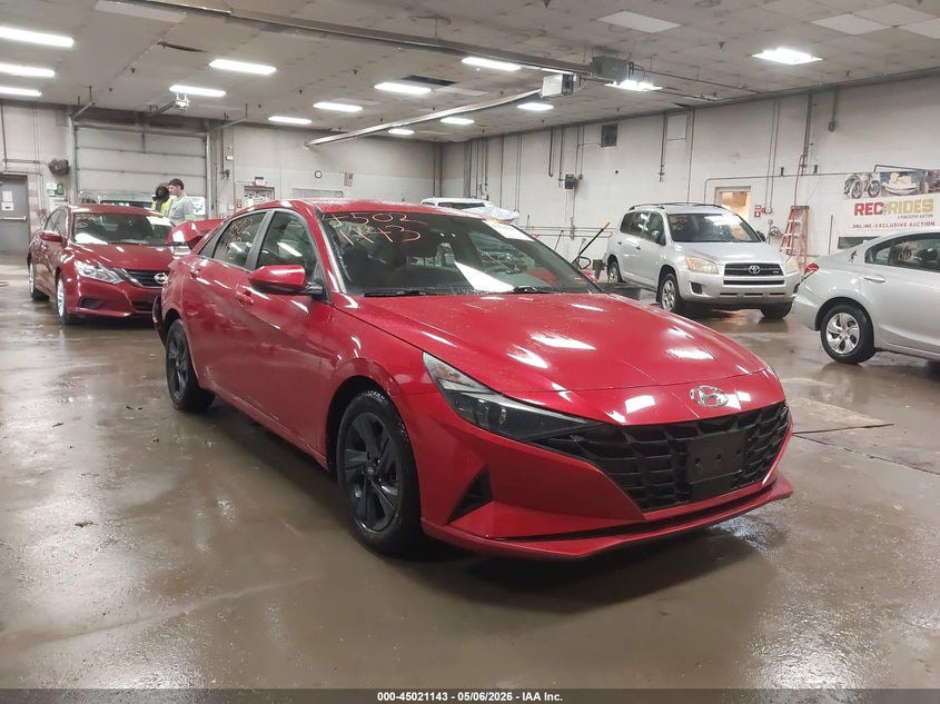 2021 Hyundai Elantra VIN 5NPLS4AG0MH007792 IAAI salvage auction — REAR END, Salvage (Maine), sold $2,550 on 2026-07-13 (photo 1)