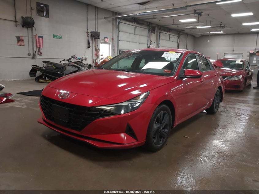 2021 Hyundai Elantra VIN 5NPLS4AG0MH007792 IAAI salvage auction — REAR END, Salvage (Maine), sold $2,550 on 2026-07-13 (photo 2)