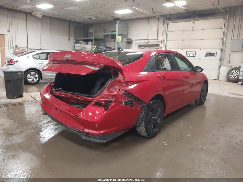 2021 Hyundai Elantra VIN 5NPLS4AG0MH007792 IAAI salvage auction — REAR END, Salvage (Maine), sold $2,550 on 2026-07-13 (photo 4)